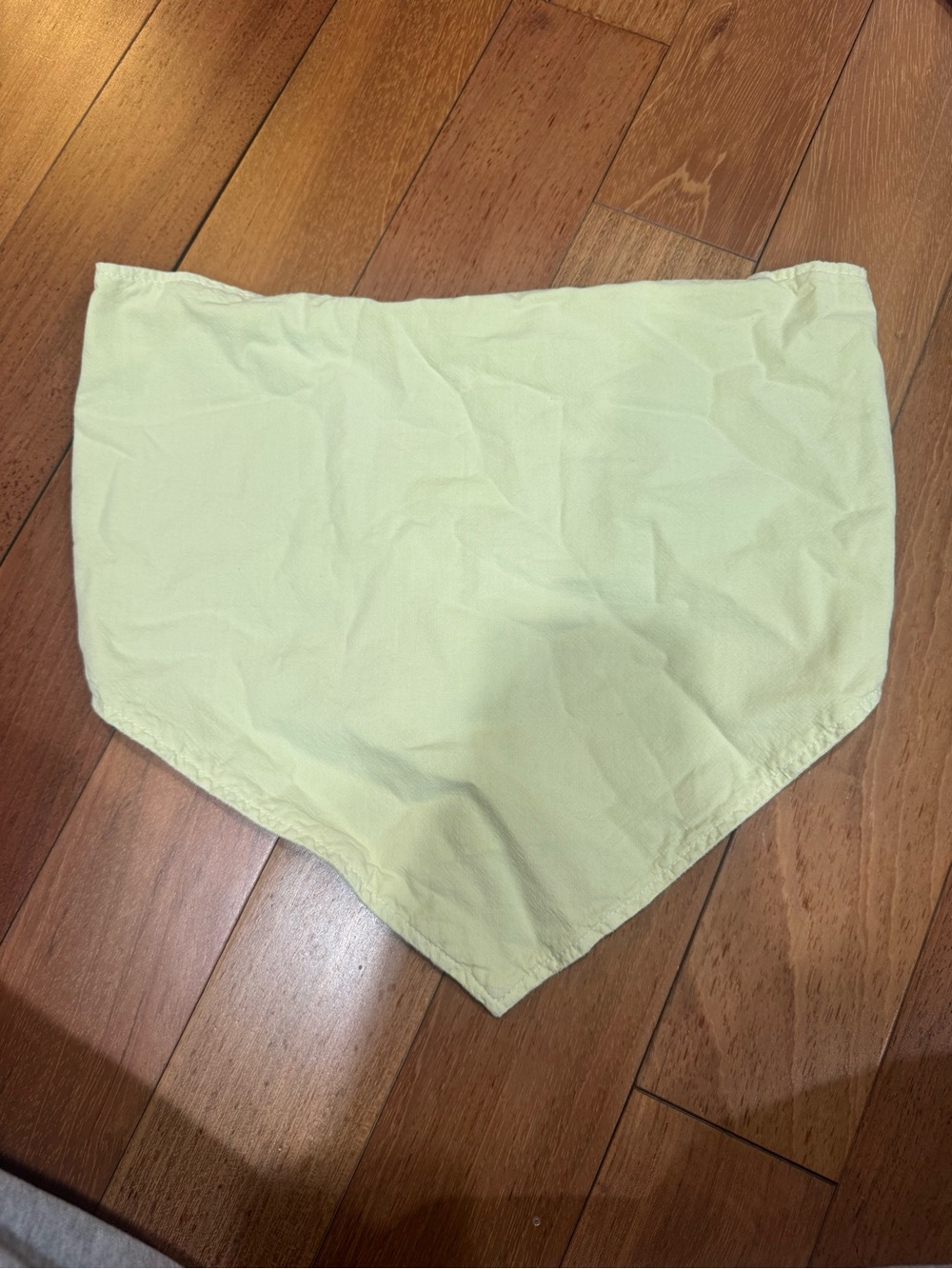 Zara Light Yellow Triangle Bandana top